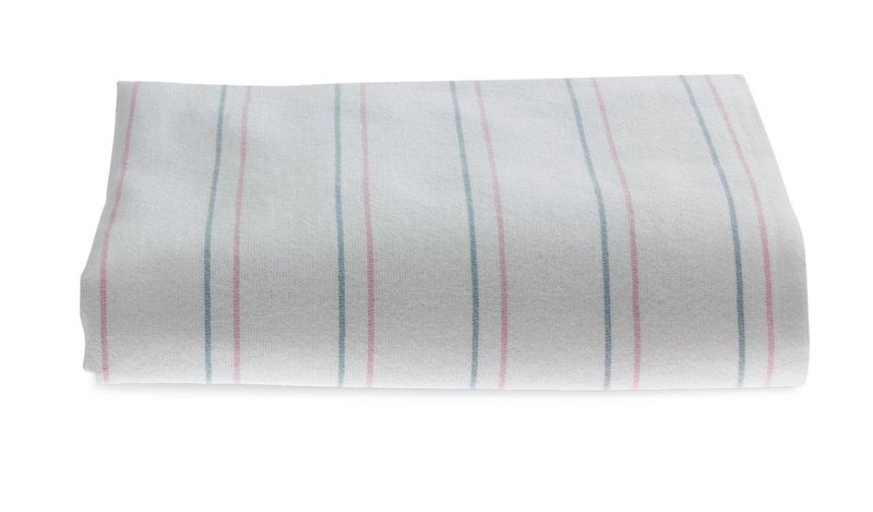 Medline Candystripe Stripe Baby Blanket, Classic Design, 100% Cotton, Soft, Cuddly, Swaddling, 36" x 36", 3 Count - Image 3